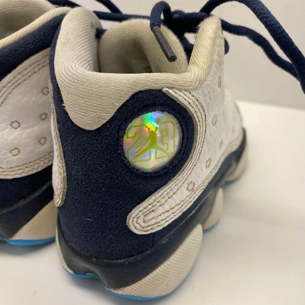 Nike Air Jordan 13 XIII‎ TD Retro Toddler Shoes 11C DJ3005 144 White Navy Blue